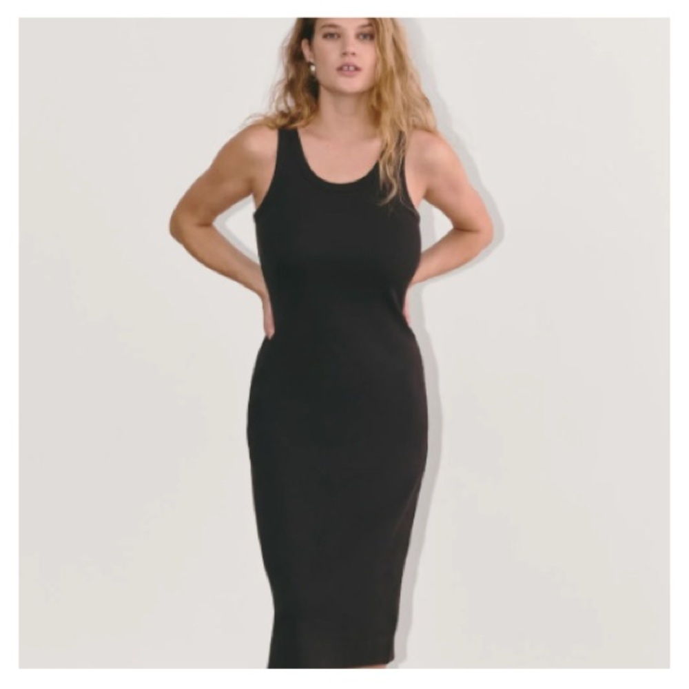 Everlane Black Midi Dress